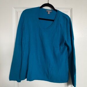 Charter Club Women's V-Neck Sweater - Blue